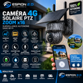 Caméra 4G solaire PTZ zoom x16